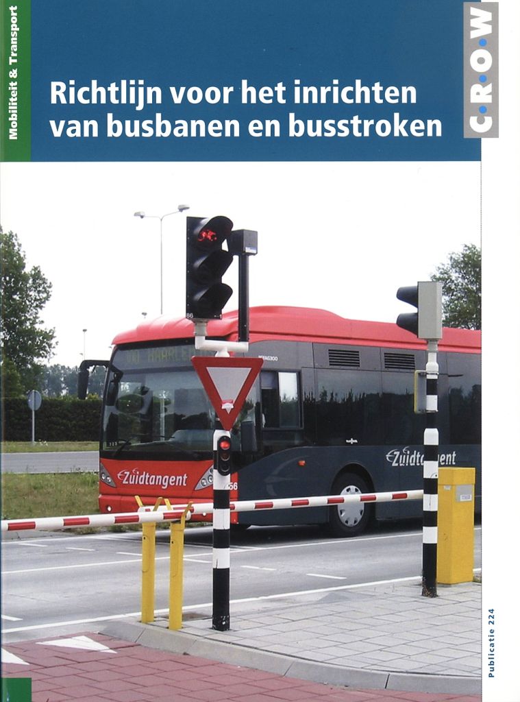 Richtlijn voor het inrichten van busbanen en busstroken